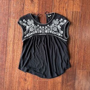 Embroidered Black Too